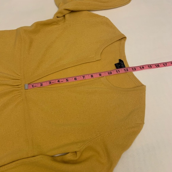 Prive 100% cashmere yellow mustard sweater S - Picture 8 of 14